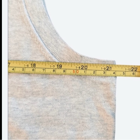 J. Crew Factory - Classic Sweater Shell Tank Top Light Grey- 100% Cotton XL -EUC - Picture 6 of 9